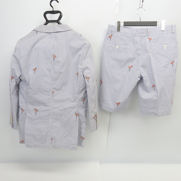 実際に弊社で買取させて頂いたBrooks Brothers Red Fleece/ブルックスブラザーズ セットアップ スーツ フラミンゴ 刺繍 /S/W32の画像 1枚目