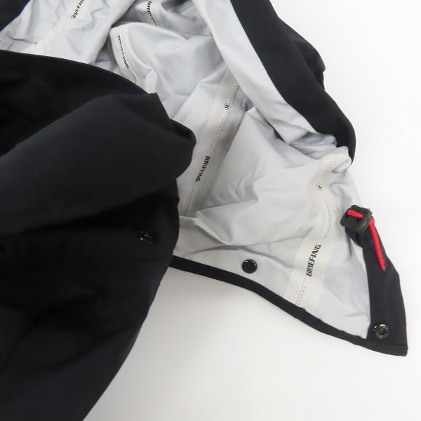 実際に弊社で買取させて頂いた【未使用】BRIEFING GOLF/ブリーフィング ゴルフ MENS WATER PROOF FZ JACKET BBG221M12-010/Mの画像 5枚目