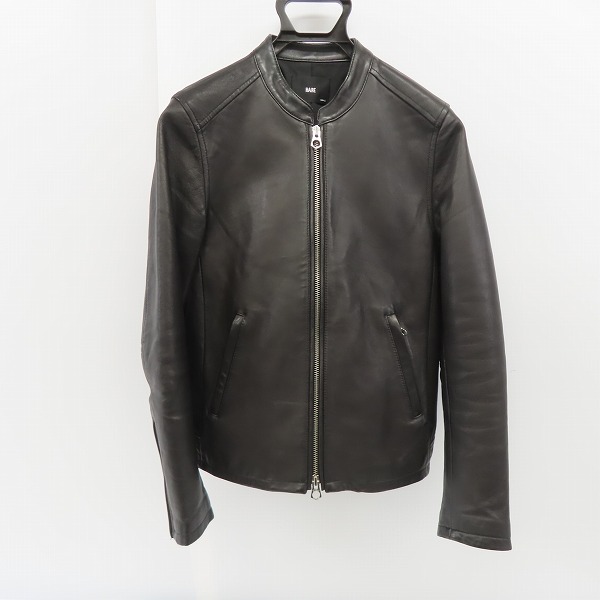 実際に弊社で買取させて頂いたHARE/ハレ シープレザー センタージップ シングルライダース ジャケット HA030088N9/S