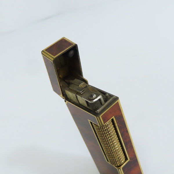 実際に弊社で買取させて頂いたdunhill/ダンヒル サイドローラーガスライター ブラウン×ゴールドの画像 4枚目