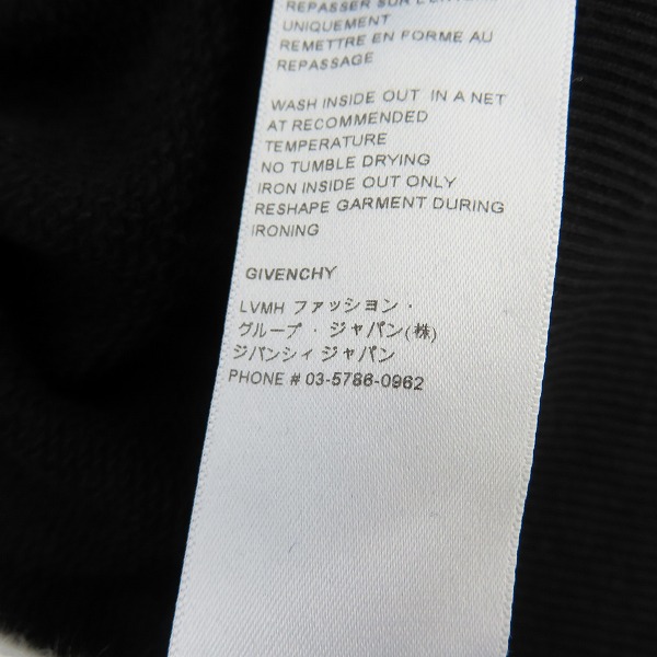 実際に弊社で買取させて頂いた【JPタグ】GIVENCHY/ジバンシー 22 SS ロゴプリント オーバーサイズフーディー/パーカー BWJ01Z3Z5W/Lの画像 5枚目