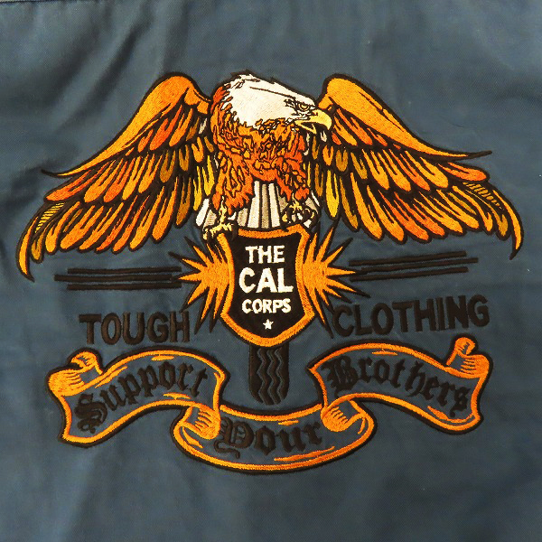 実際に弊社で買取させて頂いたCALEE/キャリー バック刺繍 半袖 ワークシャツ/Mの画像 5枚目