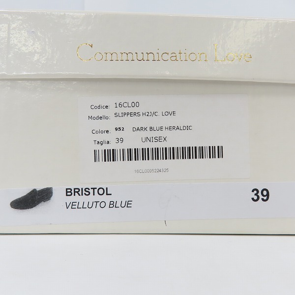 実際に弊社で買取させて頂いたHYDROGEN×COMMUNICATION LOVE/ハイドロゲン×コミュニケーションラブ ベルベットスリッポンシューズ/39の画像 8枚目