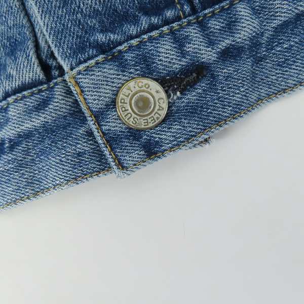 実際に弊社で買取させて頂いたCALEE/キャリー ノーカラー デニム ジャケット/Mの画像 5枚目