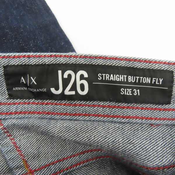 実際に弊社で買取させて頂いたARMANI EXCHANGE/アルマーニエクスチェンジ ストレート デニムパンツ J26 3GZJ26 Z1EBZ/31の画像 3枚目