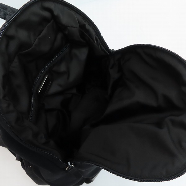 実際に弊社で買取させて頂いたPRADA/プラダ ロゴ入り リュックサック ブラックの画像 3枚目