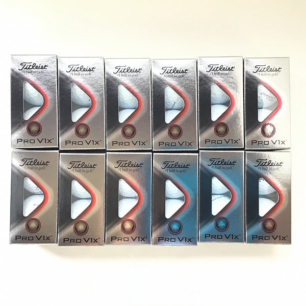 実際に弊社で買取させて頂いた（1）【未使用】Titleist/タイトリスト PRO V1x ゴルフボール 2ダース