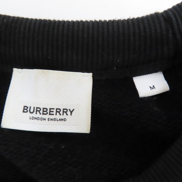 実際に弊社で買取させて頂いたBURBERRY/バーバリー 18AW ティッシ期 ホースフェリープリント クルーネック スウェットトレーナー 8040695/Mの画像 2枚目