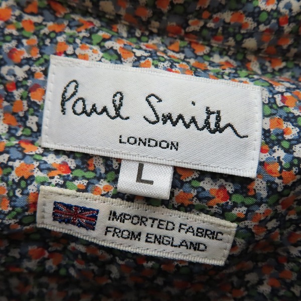 実際に弊社で買取させて頂いたPaul Smith LONDON/ポールスミスロンドン 総柄 シャツ/Lの画像 2枚目