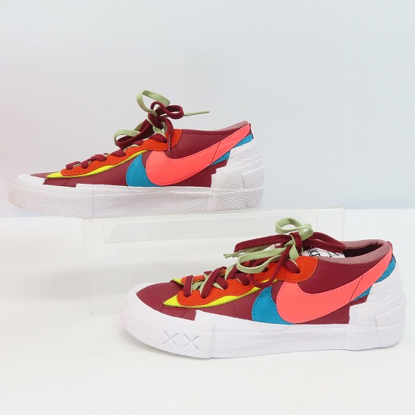 実際に弊社で買取させて頂いた【未使用】NIKE×SACAI×KAWS/ナイキ×サカイ×カウズ BLAZER LOW Team Red/ブレーザーロー チームレッド DM7901-600/27の画像 3枚目