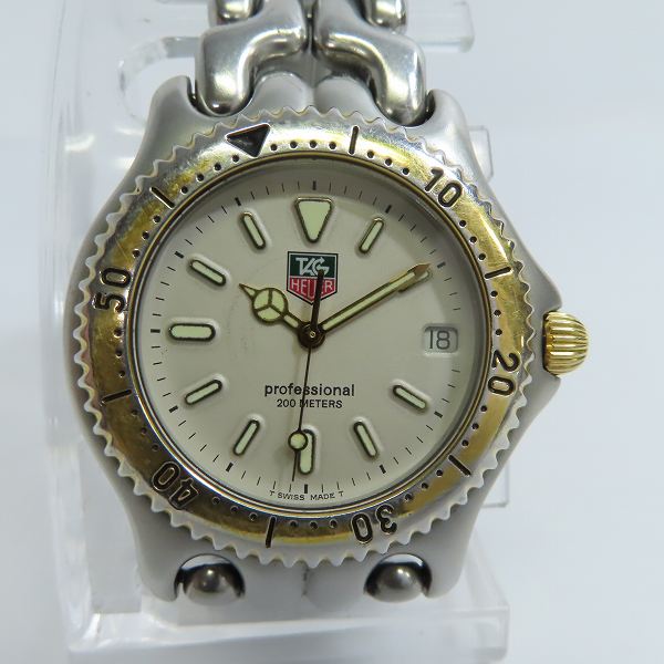 実際に弊社で買取させて頂いた 【動作未確認/ジャンク】TAG HEUER/タグホイヤー プロフェッショナル 腕時計 S95.806
