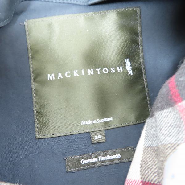 実際に弊社で買取させて頂いたMACKINTOSH LONDON/マッキントッシュ ロンドン ステンカラーコート スコットランド製 34の画像 2枚目