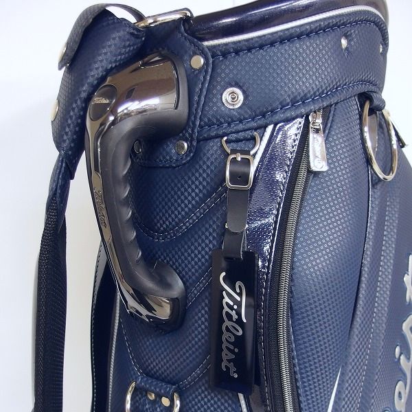 実際に弊社で買取させて頂いた【未使用】Titleist/タイトリスト CB932 9.5型 5分割キャディーバッグ 47インチ対応 アスリートスポーツ ネイビーの画像 3枚目