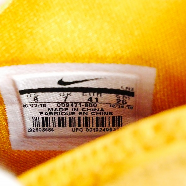 実際に弊社で買取させて頂いたNIKE/ナイキ LEBRON 16 LOW AC/レブロン 16 ロー アトモス CD9471-800/26.0の画像 6枚目