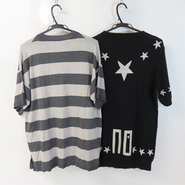 実際に弊社で買取させて頂いたNO ID. BLACK/ノーアイディーブラック 半袖 ニット /2点セットの画像 1枚目