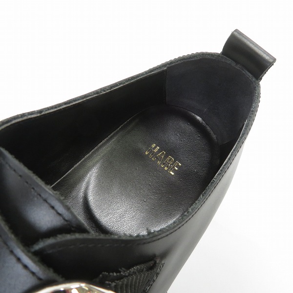 実際に弊社で買取させて頂いたHARE/ハレ シャークソール シングル モンクストラップ シューズ ブラック BE9901-04/Lの画像 4枚目