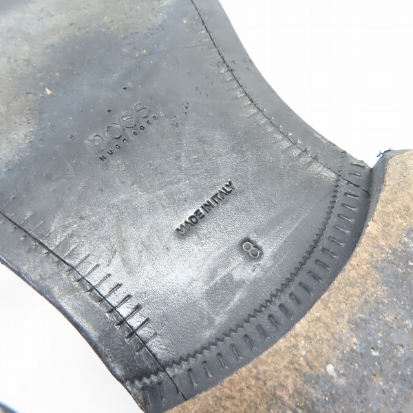 実際に弊社で買取させて頂いたHUGO BOSS/ヒューゴ ボス レースアップ レザーブーツ Size：8の画像 6枚目
