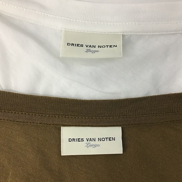 実際に弊社で買取させて頂いたDRIES VAN NOTEN/ドリス ヴァン ノッテン バイカラー VネックTシャツ 2点セットの画像 2枚目