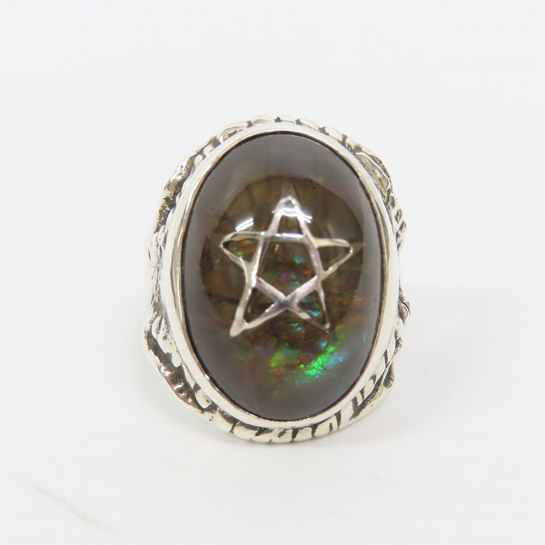 実際に弊社で買取させて頂いたALEX STREETER/アレックスストリーター エンジェルハート リング アンモライト/14.5号の画像 1枚目