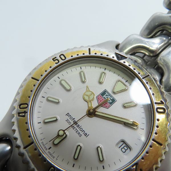 実際に弊社で買取させて頂いた 【動作未確認/ジャンク】TAG HEUER/タグホイヤー プロフェッショナル 腕時計 S95.806の画像 9枚目