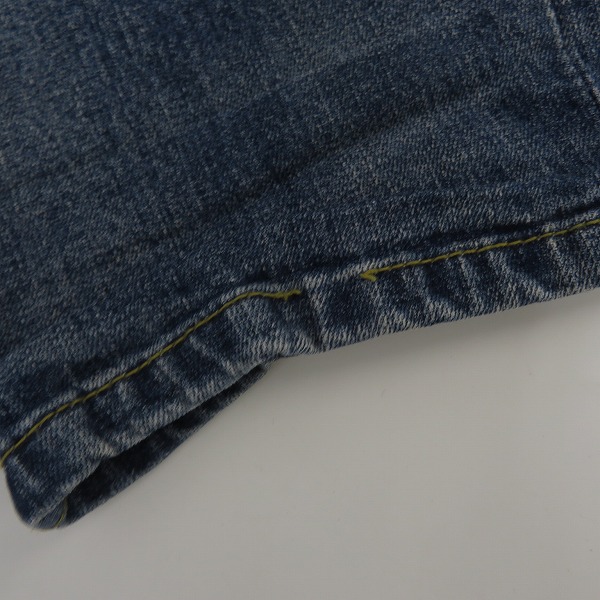 実際に弊社で買取させて頂いたNUMBER (N)INE DENIM × LOVELESS GUILD PRIME デニムパンツ ダメージ/リペア/ペイント加工/Lの画像 8枚目