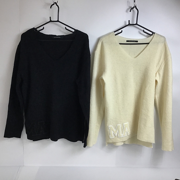 実際に弊社で買取させて頂いたMOON AGE DEVILMENT/ムーンエイジデビルメント MAワッペン ニット 46/2点セット