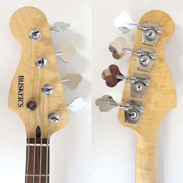 実際に弊社で買取させて頂いた★BUSKER'S/バスカーズ  ジャズベース Type レフティ/左利き用 ソフトケース付 の画像 2枚目