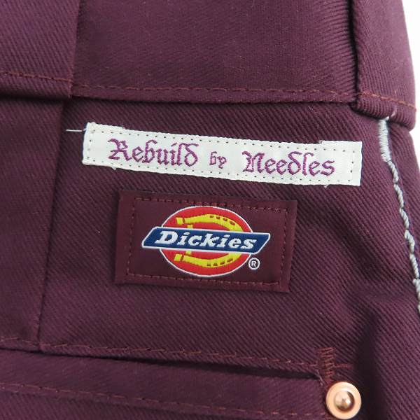 実際に弊社で買取させて頂いた【未使用】Dickies×Rebuild by Needles/ディッキーズ×リビルドバイニードルス DARTS SLIM PANT チノパン/XSの画像 5枚目