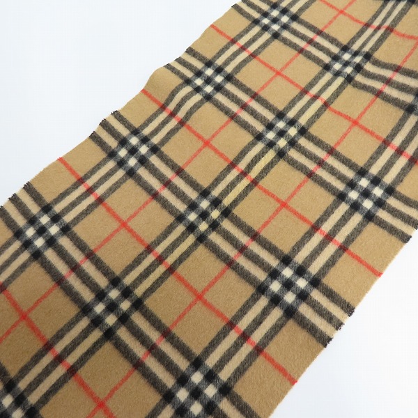 実際に弊社で買取させて頂いたBurberrys/バーバリーズ ノバチェック カシミヤ マフラーの画像 3枚目