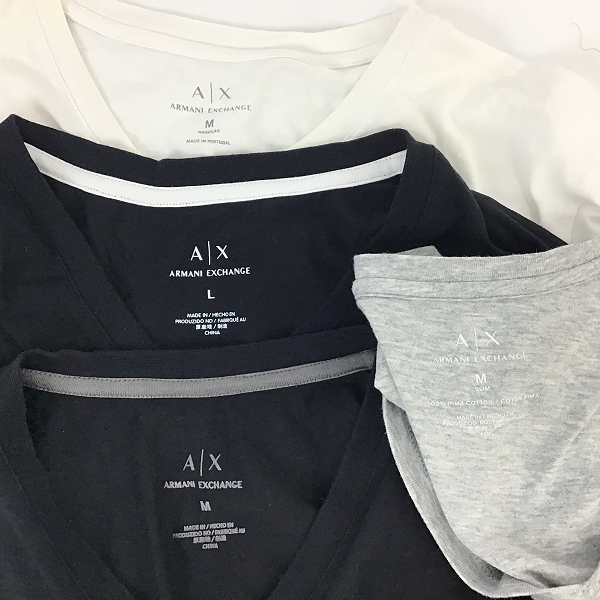 実際に弊社で買取させて頂いたARMANI EXCHANGE/アルマーニエクスチェンジ Tシャツ M/L 4点セット の画像 2枚目