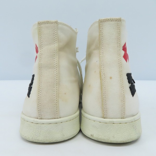 実際に弊社で買取させて頂いたMARC JACOBS/マークジェイコブス サイドデザイン キャンバス カットスニーカー Size：42の画像 1枚目