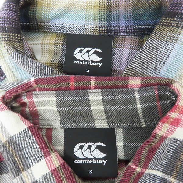 実際に弊社で買取させて頂いたCANTERBURY/カンタベリー 長袖 チェックシャツ/ネルシャツ 2点セットの画像 2枚目