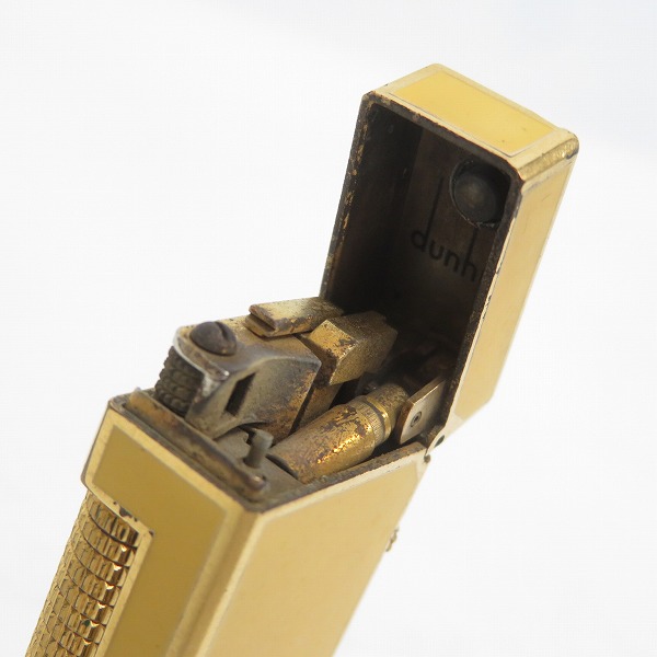 実際に弊社で買取させて頂いたdunhill/ダンヒル サイドローラーガスライター イエローの画像 7枚目