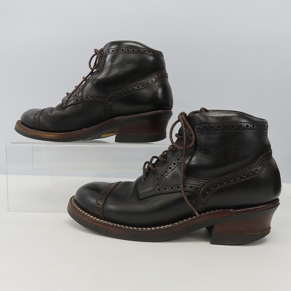 実際に弊社で買取させて頂いたTHE FLAT HEAD/フラットヘッド メダリオンレースアップブーツ  F-FB-002/8.5の画像 3枚目