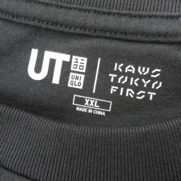 実際に弊社で買取させて頂いたUNIQLO×KAWS/ユニクロ×カウズ キャラデザインTシャツ/XXLの画像 2枚目