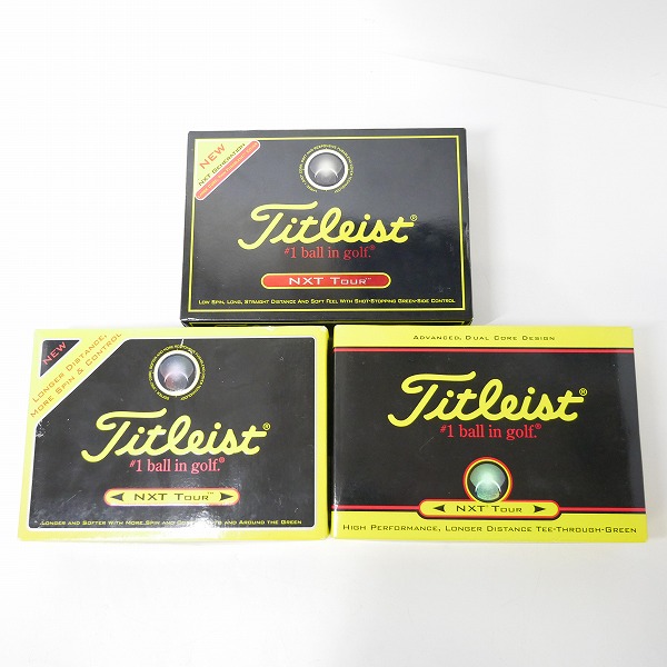 実際に弊社で買取させて頂いた【未使用/オウンネーム】Titleist/タイトリスト NXT TOUR ゴルフボール 3ダースの画像 2枚目