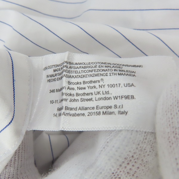 実際に弊社で買取させて頂いたBrooks Brothers/ブルックスブラザーズ ストライプ柄シャツ 17.5-4/5の画像 3枚目