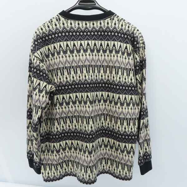 実際に弊社で買取させて頂いたCALEE/キャリー 総柄 ニット 長袖カットソー/Mの画像 1枚目
