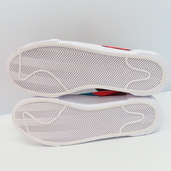 実際に弊社で買取させて頂いた【未使用】NIKE×SACAI×KAWS/ナイキ×サカイ×カウズ BLAZER LOW Team Red/ブレーザーロー チームレッド DM7901-600/27の画像 2枚目