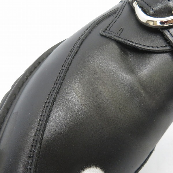 実際に弊社で買取させて頂いたHARE/ハレ シャークソール シングル モンクストラップ シューズ ブラック BE9901-04/Lの画像 7枚目