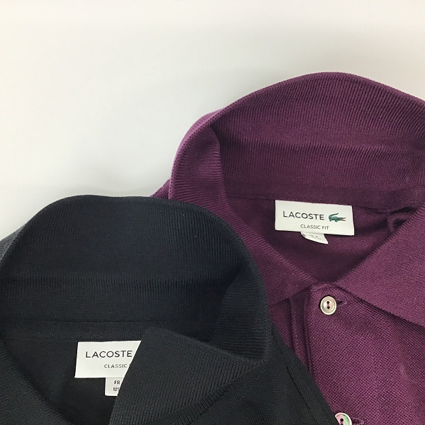 実際に弊社で買取させて頂いたLACOSTE/ラコステ 長袖ポロシャツ 4/2点セットの画像 4枚目