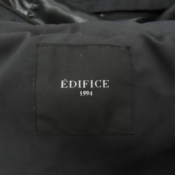 実際に弊社で買取させて頂いた EDIFICE/エディフィス 中綿フーデッド コート/Sの画像 2枚目