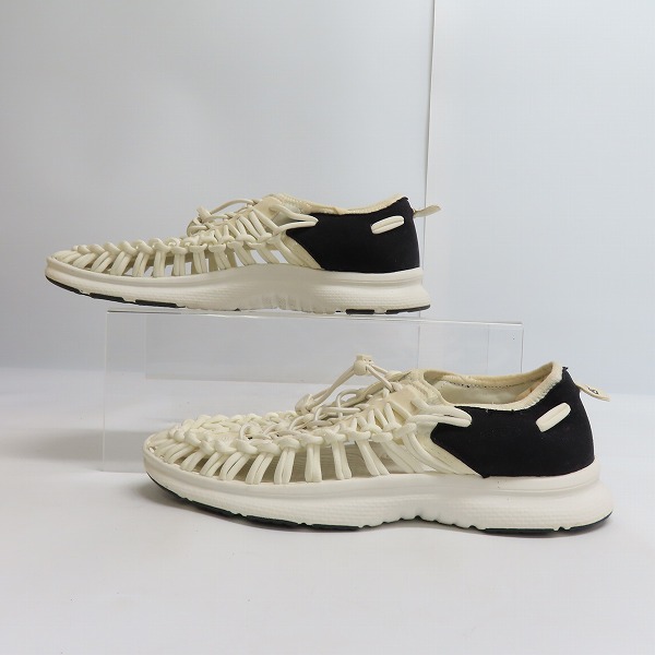 実際に弊社で買取させて頂いた【サンプル品】KEEN/キーン ユニーク サンダル 1018720 ホワイト/ブラック/27の画像 3枚目