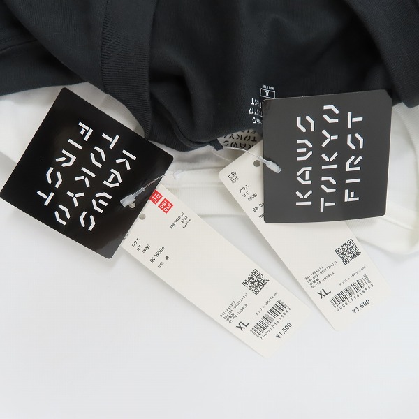 実際に弊社で買取させて頂いた【未使用】UNIQLO×KAWS/ユニクロ×カウズ VERDY/ヴェルディ Tシャツ/XL 2点セットの画像 3枚目