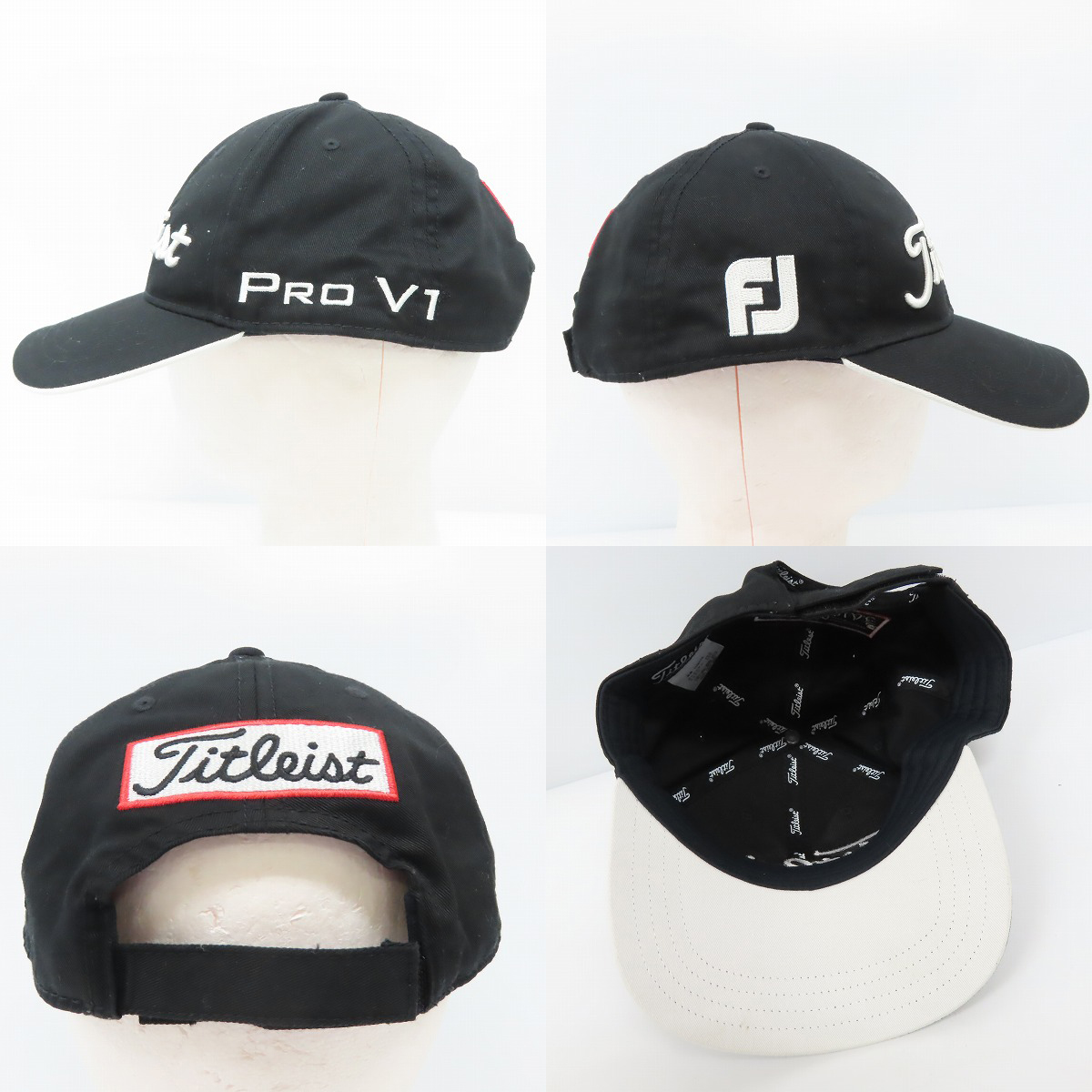 実際に弊社で買取させて頂いたTitleist/タイトリスト PRO V1 ツアーキャップ HJ8CTR 2点セットの画像 6枚目
