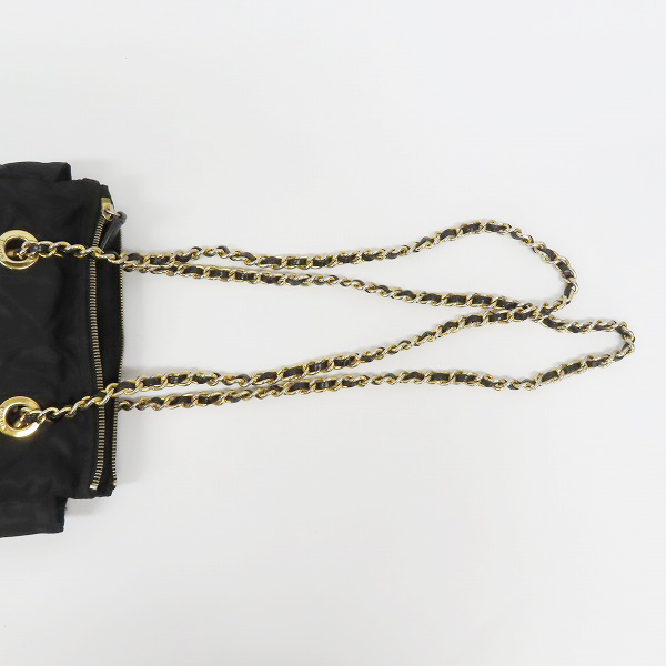 実際に弊社で買取させて頂いた【難有り】PRADA/プラダ キルティング チェーンショルダーバッグ B2384の画像 5枚目