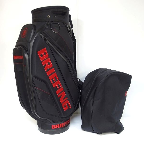 実際に弊社で買取させて頂いたBRIEFING/ブリーフィング CR-3 9.5型 47インチ対応 5分割キャディバッグ ブラックの画像 1枚目