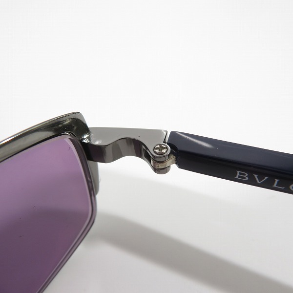 実際に弊社で買取させて頂いたBVLGARI/ブルガリ 度入り ハーフリム サングラスフレーム/アイウェア 2042Tの画像 5枚目