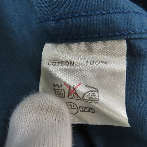 実際に弊社で買取させて頂いたCALEE/キャリー バック刺繍 半袖 ワークシャツ/Mの画像 3枚目