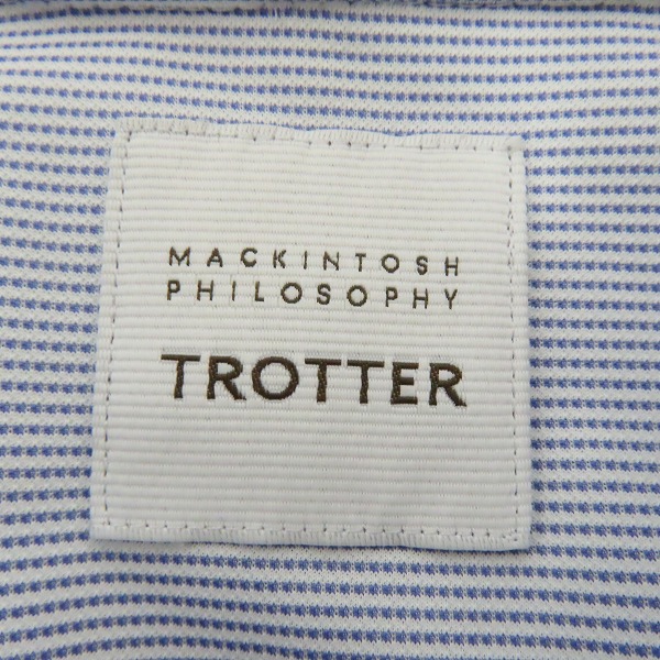 実際に弊社で買取させて頂いたMACKINTOSH PHILOSOPHY/マッキントッシュフィロソフィー TROTTER/トロッター カッタウェイカラー ポロ H1M57-553-25 38の画像 2枚目